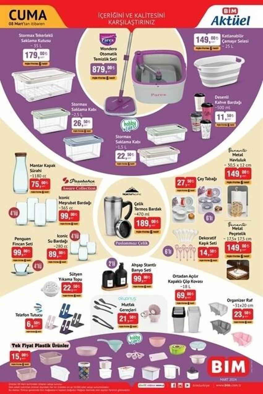 5-9 Mart BİM aktüel katalog 2024 yayınlandı! Ramazan'da sahurluk, iftarlık ne ararsan indirimde!