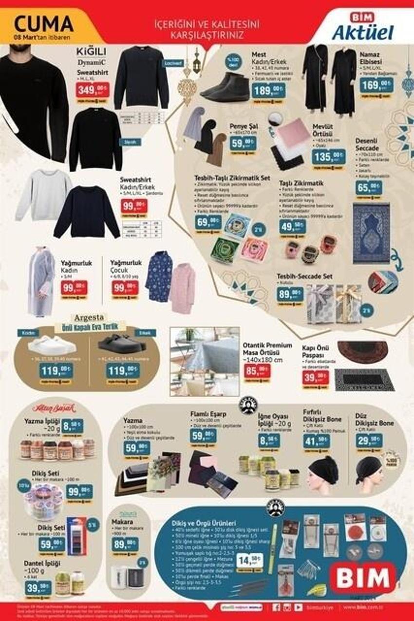 5-9 Mart BİM aktüel katalog 2024 yayınlandı! Ramazan'da sahurluk, iftarlık ne ararsan indirimde!