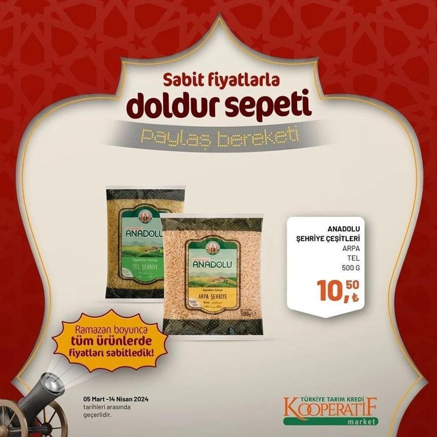 Tarım Kredi Market'in Ramazan Kolisinde her şey var! Tarım Kooperatif 5 Mart-14 Nisan Ramazan katalogu yayınlandı!
