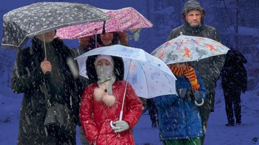 Kar yağışı başladı! Ankara'ya lapa lapa kar yağdı, Mart kapıdan baktırdı, İstanbul'a kar için tarih verildi