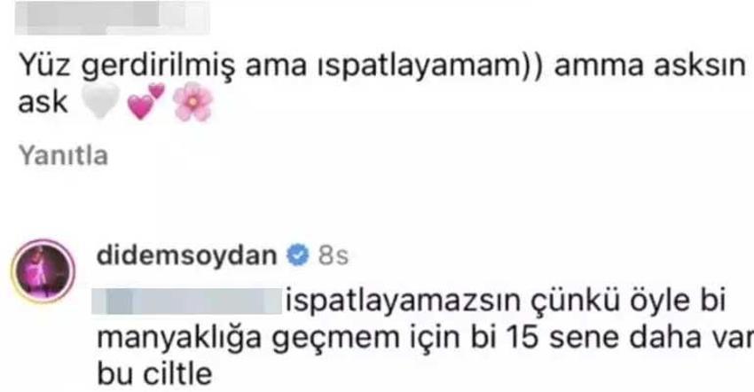  Didem Soydan'dan 'estetik' cevabı! “Yüz gerdirilmiş ama ispatlayamam"