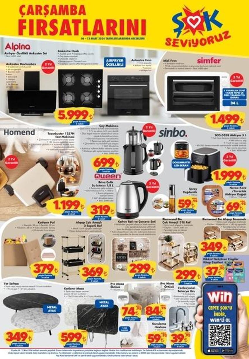 ŞOK aktüel kataloğu yayında! İşte 9 - 12 Mart güncel katalog