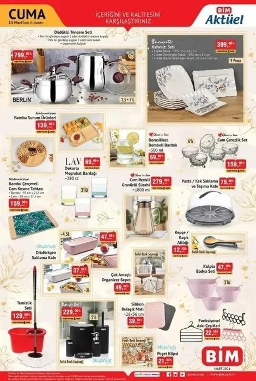 BİM 12-15 Mart aktüel katalog 2024 yayınlandı: Alışveriş için bu hafta BİM raflarında indirimli neler var?