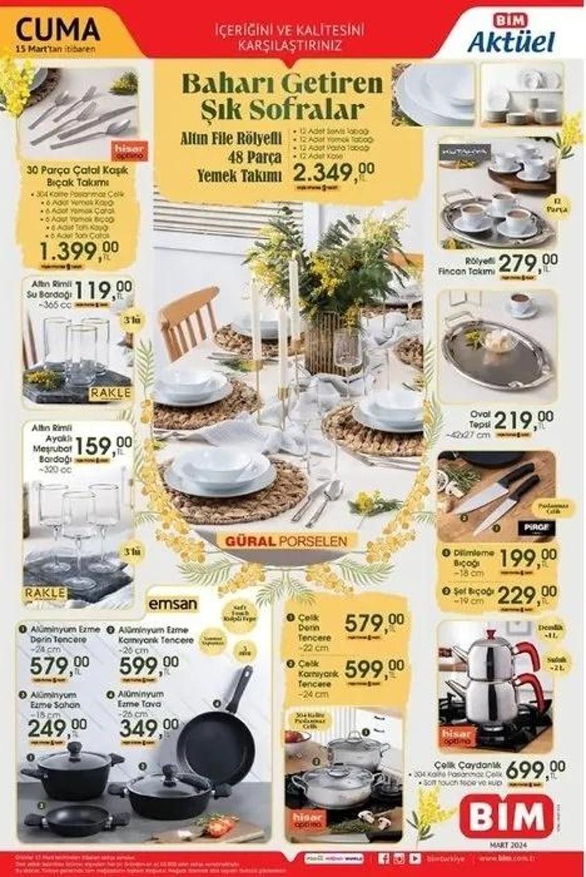 BİM 12-15 Mart aktüel katalog 2024 yayınlandı: Alışveriş için bu hafta BİM raflarında indirimli neler var?