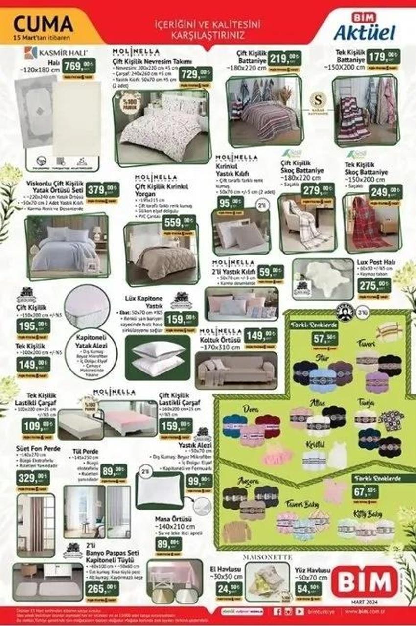 BİM 12-15 Mart aktüel katalog 2024 yayınlandı: Alışveriş için bu hafta BİM raflarında indirimli neler var?