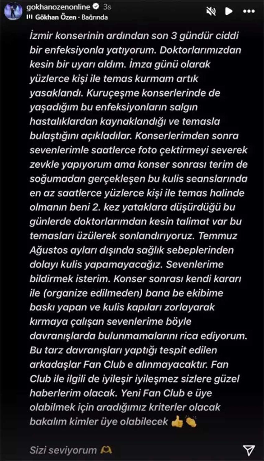 Kesin talimat verildi! Gökhan Özen'in doktorundan ‘temas’ yasağı