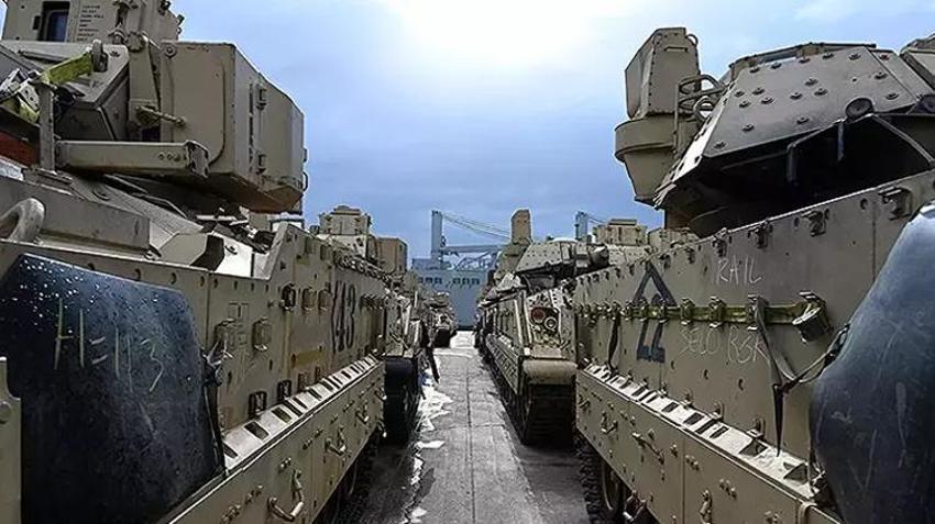 ABD'nin tankları sınırda! Yunanistan, Dedeağaç'ta askeri yığınak yapıyor