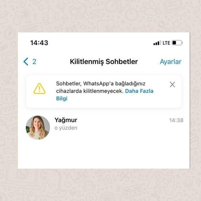 WhatsApp'tan yeni özellik geldi: Artık sohbet kilitleme sayesinde gizli konuşma yapılabilecek!