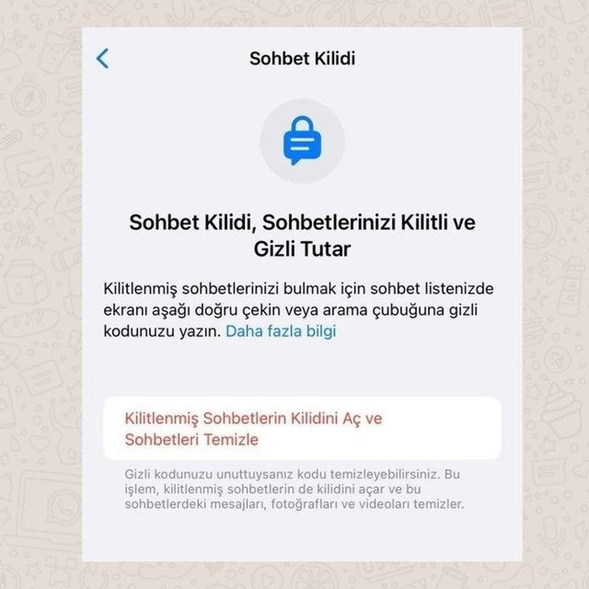 WhatsApp'tan yeni özellik geldi: Artık sohbet kilitleme sayesinde gizli konuşma yapılabilecek!