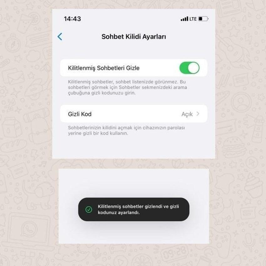 WhatsApp'tan yeni özellik geldi: Artık sohbet kilitleme sayesinde gizli konuşma yapılabilecek!