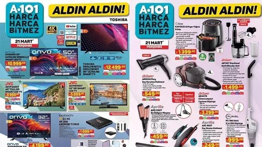 A101 KATALOG 21 Mart Perşembe: Elektrikli araç, airfryer, süpürge…