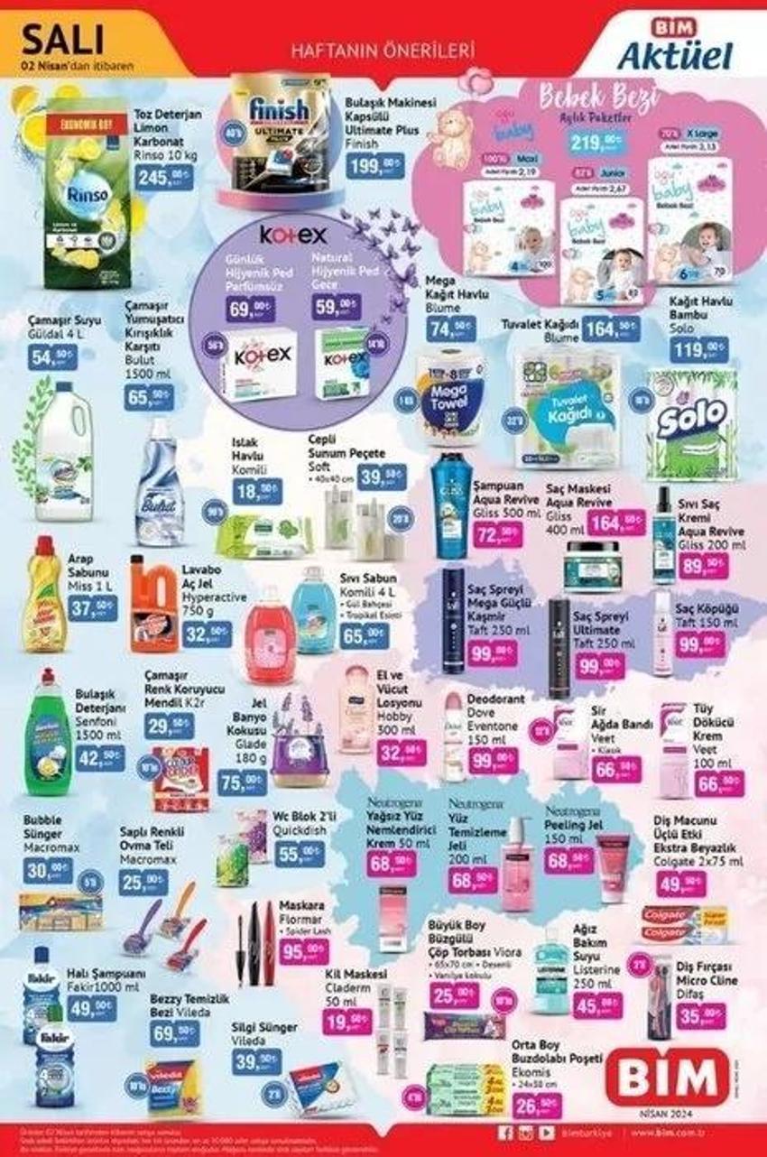 BİM 2-5 Nisan aktüel katalog 2024 yayınlandı! BİM Salı ve Cuma fırsatlarında indirimli hangi ürünler var?