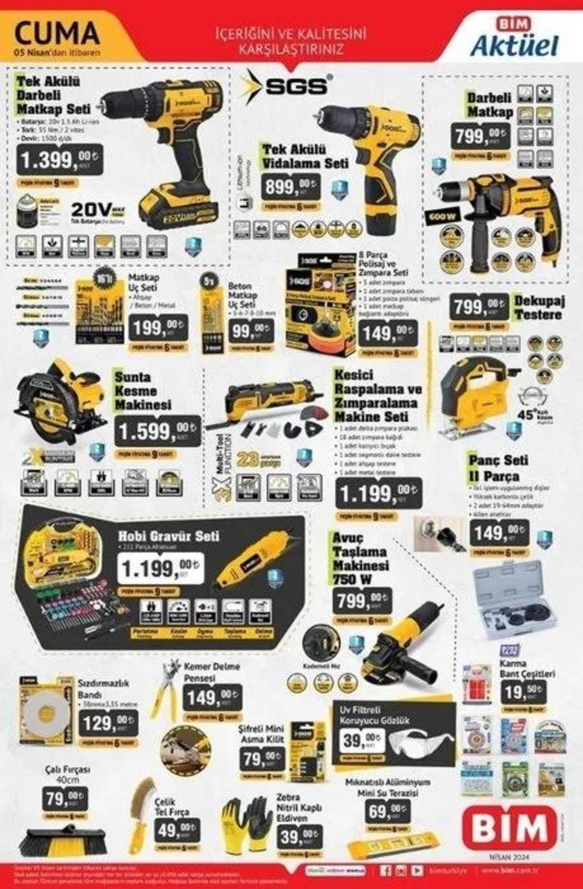 BİM 2-5 Nisan aktüel katalog 2024 yayınlandı! BİM Salı ve Cuma fırsatlarında indirimli hangi ürünler var?