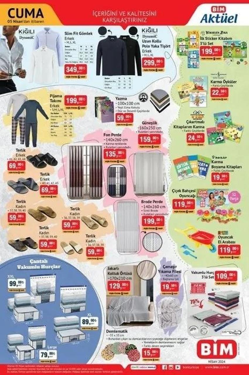 BİM 2-5 Nisan aktüel katalog 2024 yayınlandı! BİM Salı ve Cuma fırsatlarında indirimli hangi ürünler var?
