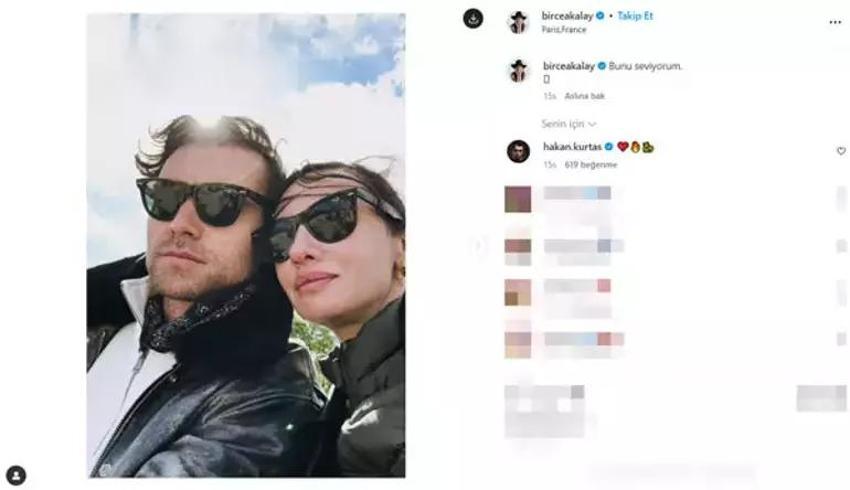 Birce Akalay'dan sevgilisi ile ilk paylaşım: Beğeni yağmuruna tutuldu