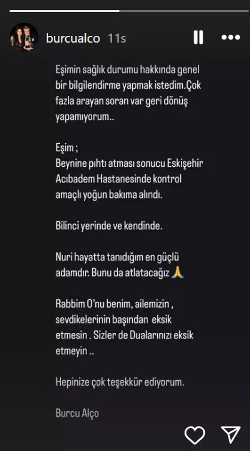 Nuri Alço'nun sağlık durumu nasıl? Eşi Burcu Alço ilk kez konuştu: İlacını ihmal etmiş