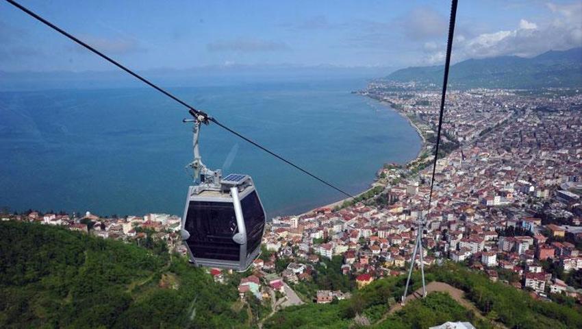 Antalya'daki faica sonrası da Ordu'da teleferiğe yoğun ilgi