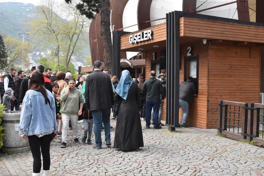 Antalya'daki faica sonrası da Ordu'da teleferiğe yoğun ilgi