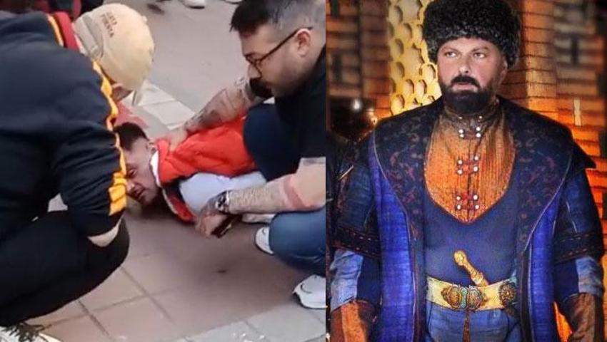 Ünlü oyuncu 'Rambo Berk' kadının imdadına yetişti hırsızı yakalayıp bağladı