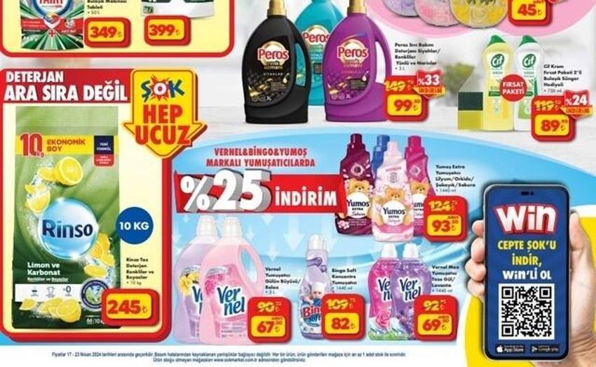 ŞOK'ta bayram devam ediyor! 17-23 Nisan ŞOK aktüel katalogda bebek bezinde indirim çılgınlığı var!