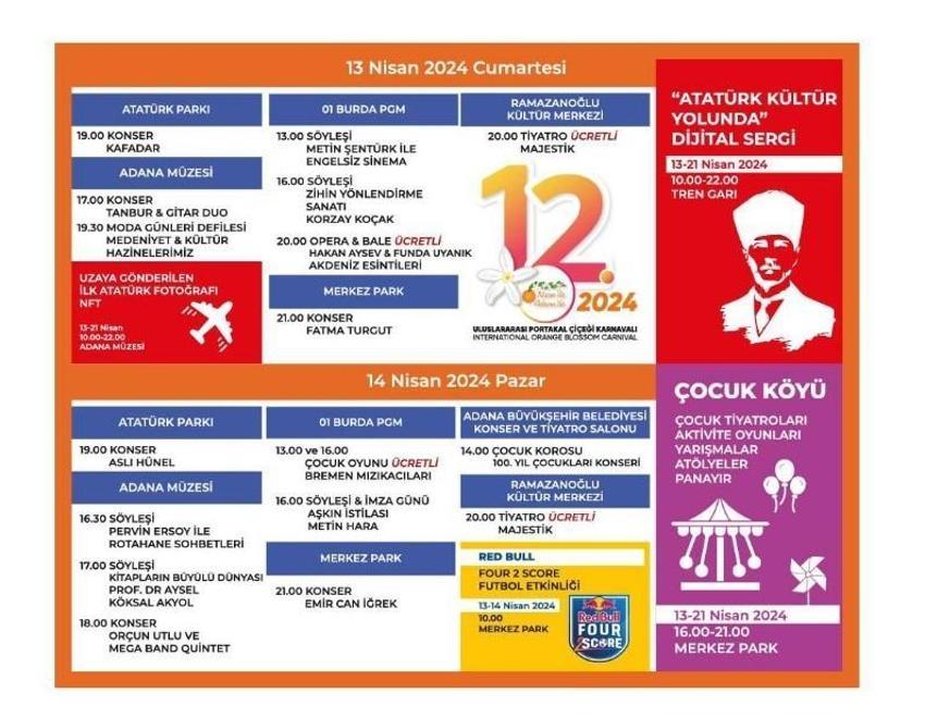 Konserler, sergiler, söyleşilerle binlerce misafiri ağırlayacak! Portakal Çiçeği Karnavalı programı belli oldu
