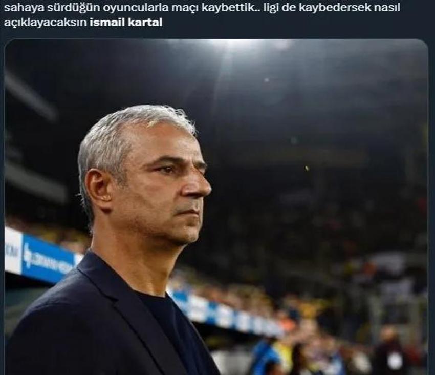 İsmail Kartal derhal istifa et! Ali Koç'a yalvardı, Fenerbahçe elenince ağzına geleni söyledi