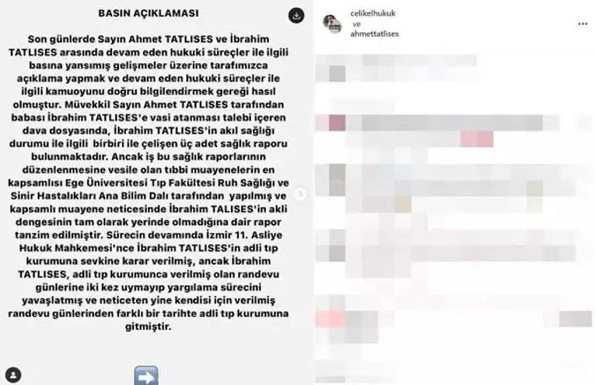İbrahim Tatlıses 'Akli melekelerim yerinde' demişti! Ahmet Tatlıses’in avukatı: Birbiriyle çelişen 3 sağlık raporu var