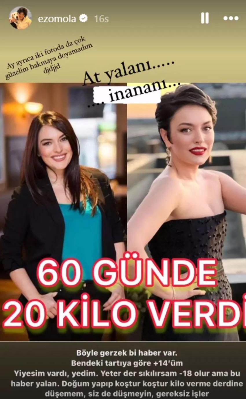 '60 günde 20 kilo verdi' dendi! Ezgi Mola isyan etti