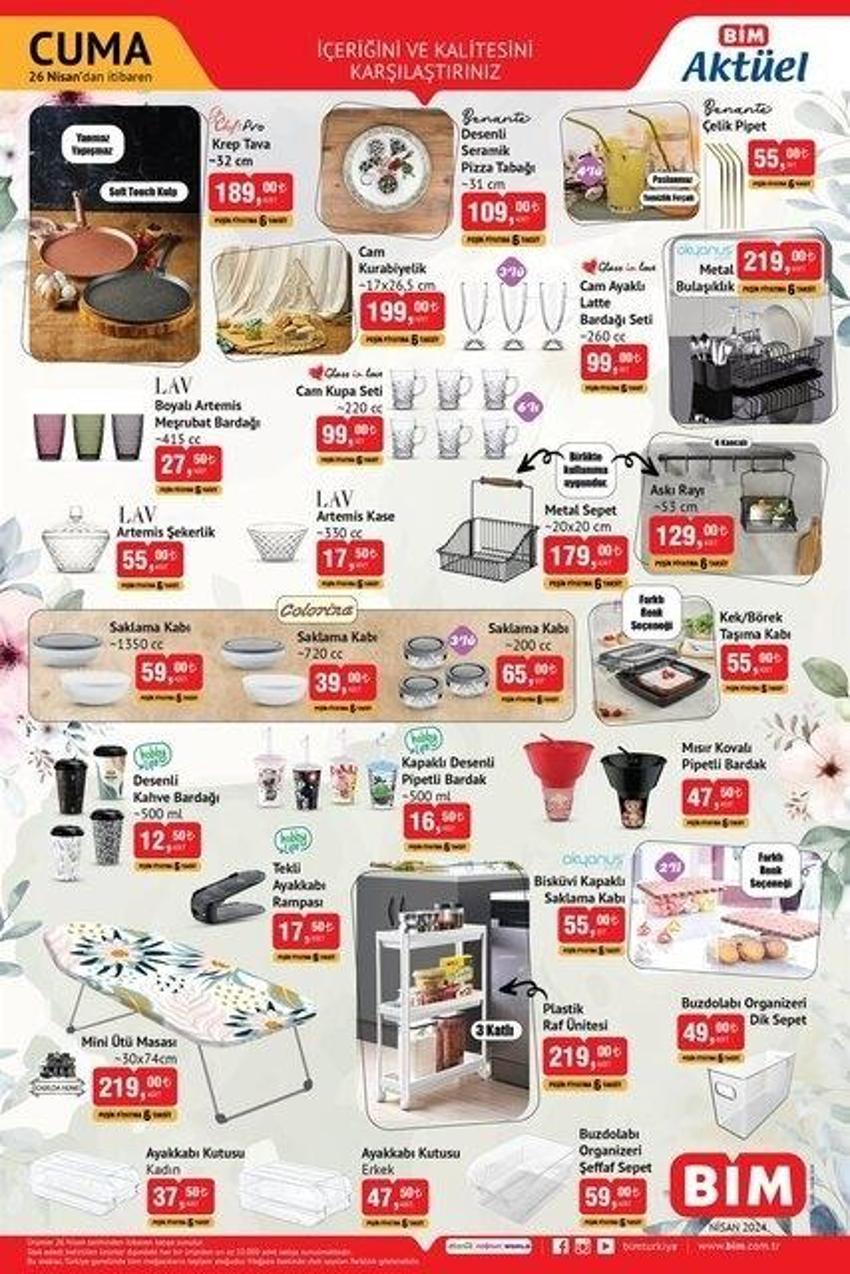 23-26 Nisan BİM aktüel katalog yayınlandı! BİM'de bu hafta neler var?