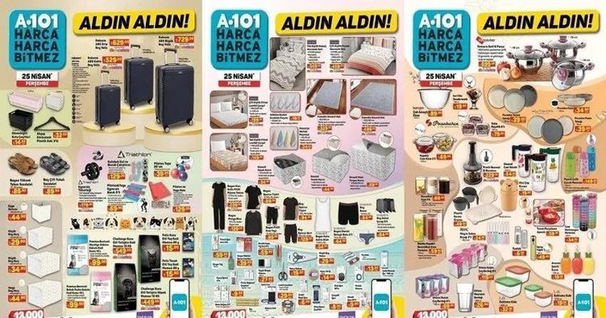 A101 25 Nisan aktüel katalog yayınlandı! Bu Perşembe A101'de indirimde neler var? 