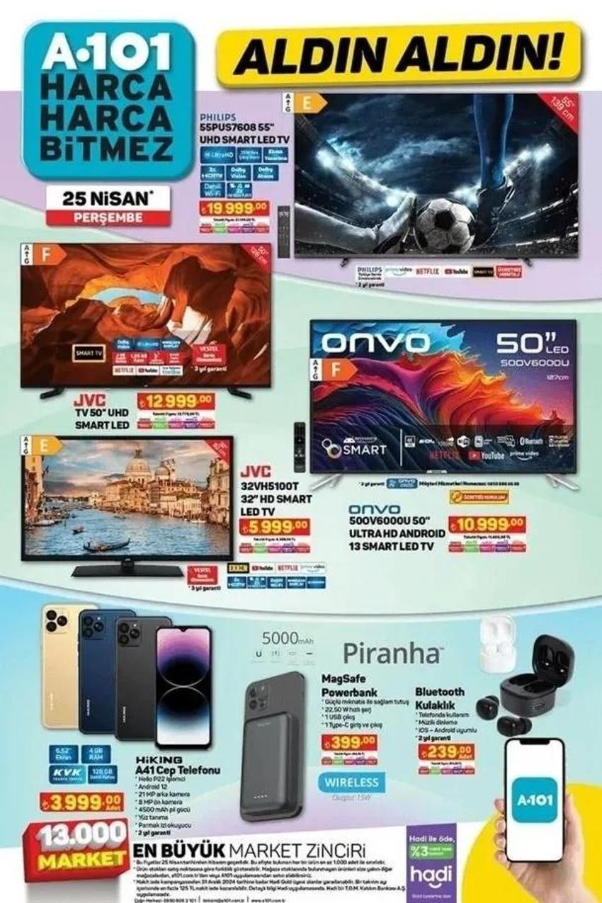 A101 25 Nisan aktüel katalog yayınlandı! Bu Perşembe A101'de indirimde neler var? 