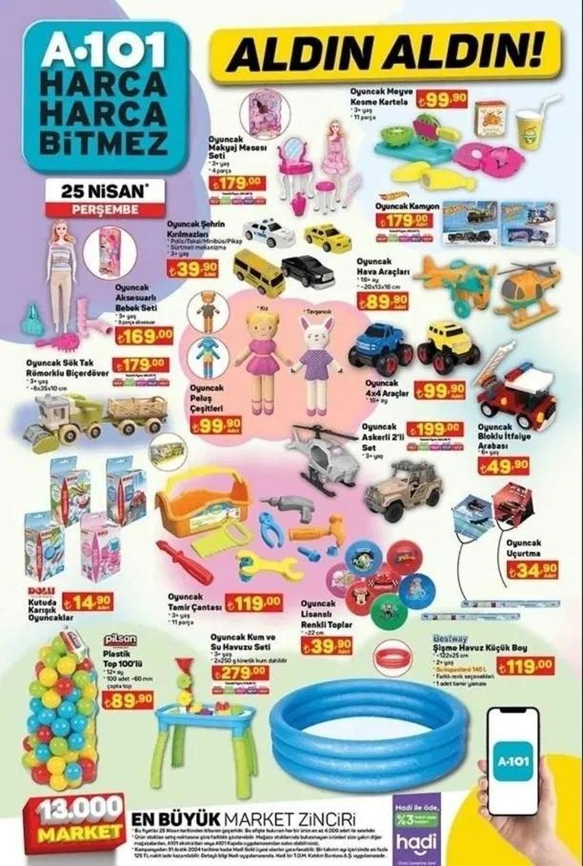 A101 25 Nisan aktüel katalog yayınlandı! Bu Perşembe A101'de indirimde neler var? 