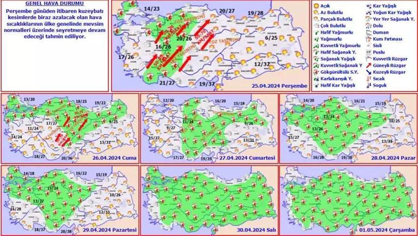 Toz taşınımı Tekirdağ'dan yurda giriş yaptı! 44 ilde sarı alarm verildi, Meteoroloji’den sağanak uyarısı yaptı 