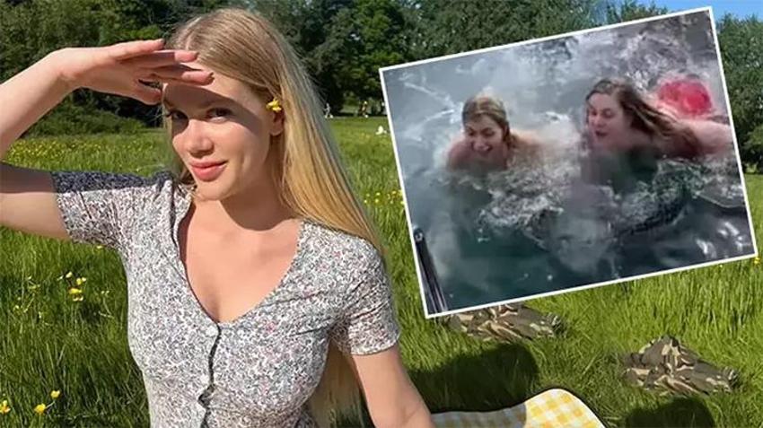 Aleyna Tilki ile denize giren Serel Yereli: İkimizi de 'ne açar' dedik, Boğaz açtı!