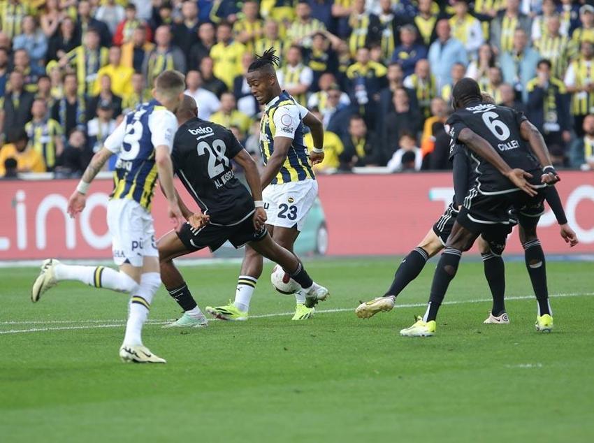 Fenerbahçe Beşiktaş derbisi 3 gol ve kırmızı kart vardı! 2-1