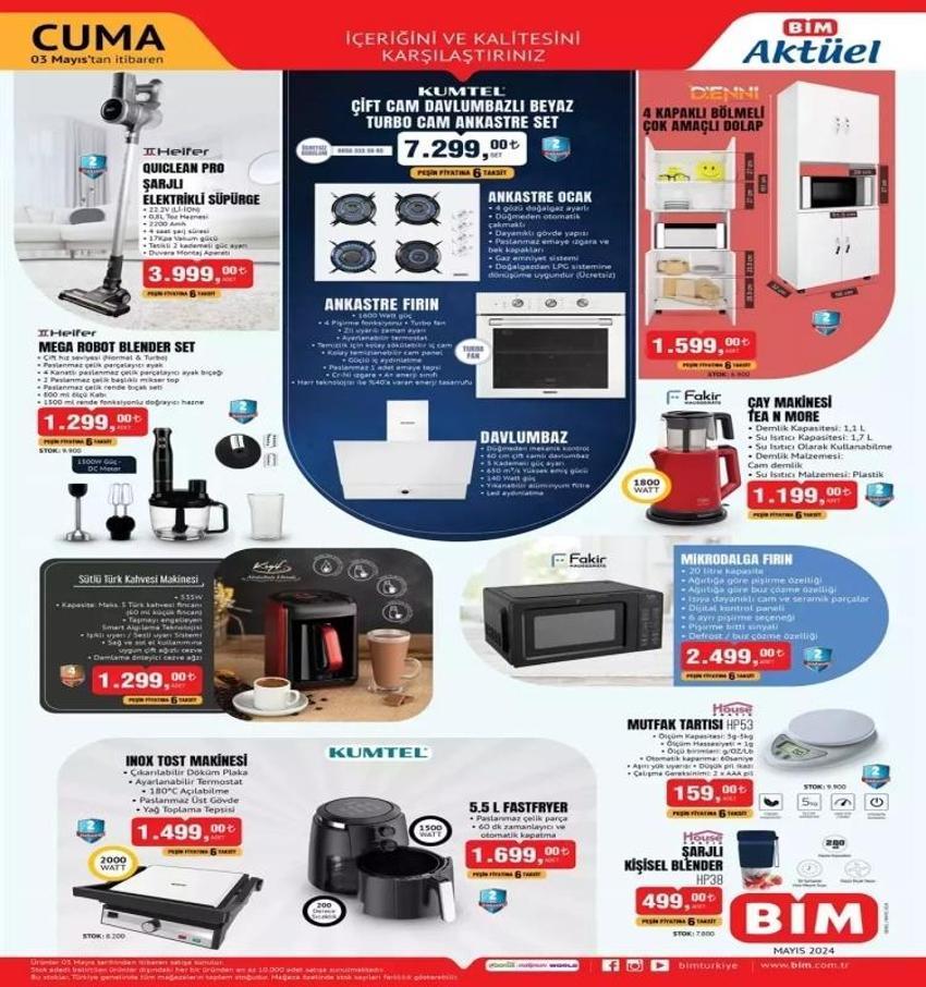 30 Nisan - 3 Mayıs 2024 BİM aktüel katalog: BİM rafta hangi ürünler satışta? Çay, blender, tost makinesi