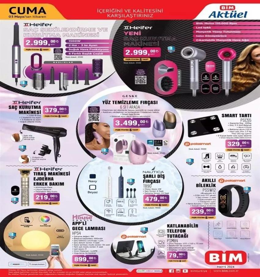 30 Nisan - 3 Mayıs 2024 BİM aktüel katalog: BİM rafta hangi ürünler satışta? Çay, blender, tost makinesi
