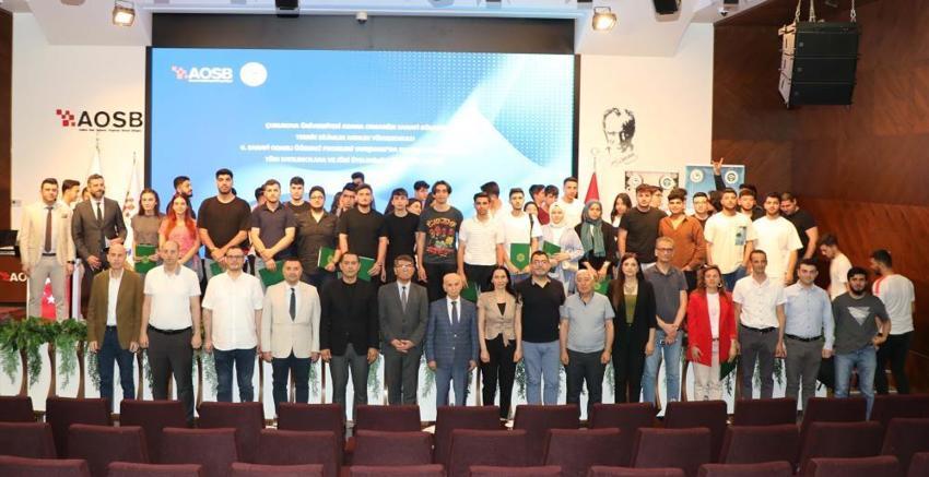 Adana Hacı Sabancı OSB'de 6. Sanayi Odaklı Öğrenci Projeleri Yarışması sonuçlandı
