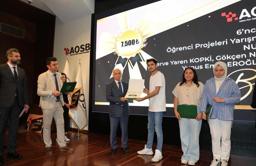 Adana Hacı Sabancı OSB'de 6. Sanayi Odaklı Öğrenci Projeleri Yarışması sonuçlandı