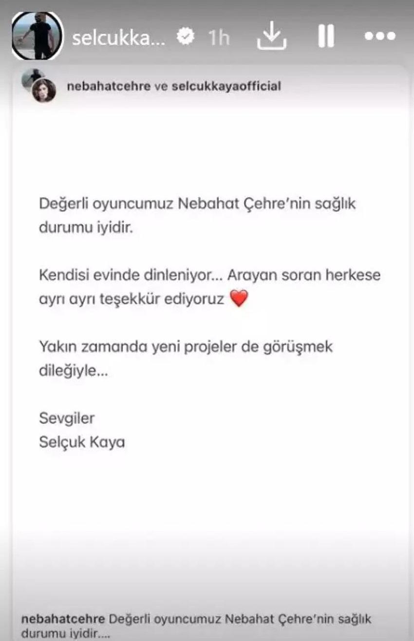 Nebahat Çehre hastaneye kaldırıldı! Menajeri bilgi verdi 