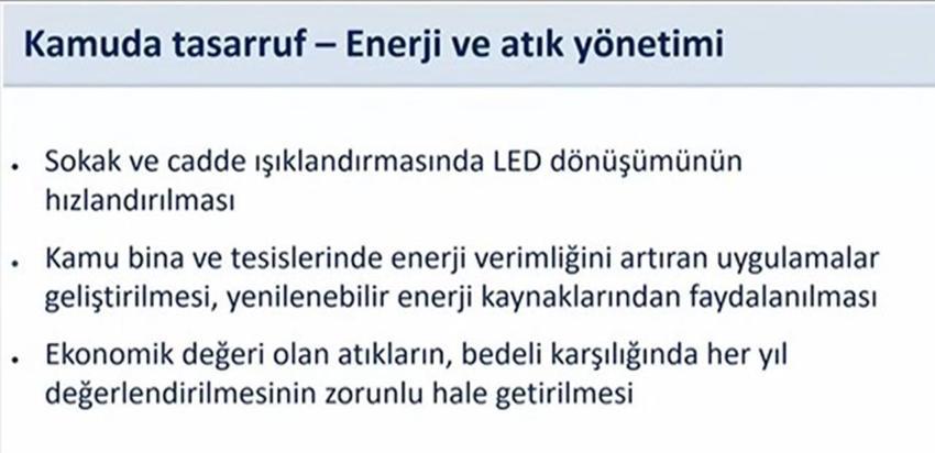 Tasarruf paketi maddeleri: Kamuda tasarruf paketi (Taşıt, istihdam, binalar, enerji) Hangi alanlarda tasarruf yapılacak?