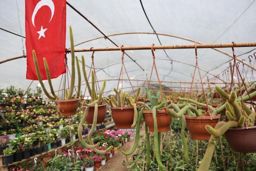 “Bir dal çiçek istediler” serasını kurdu