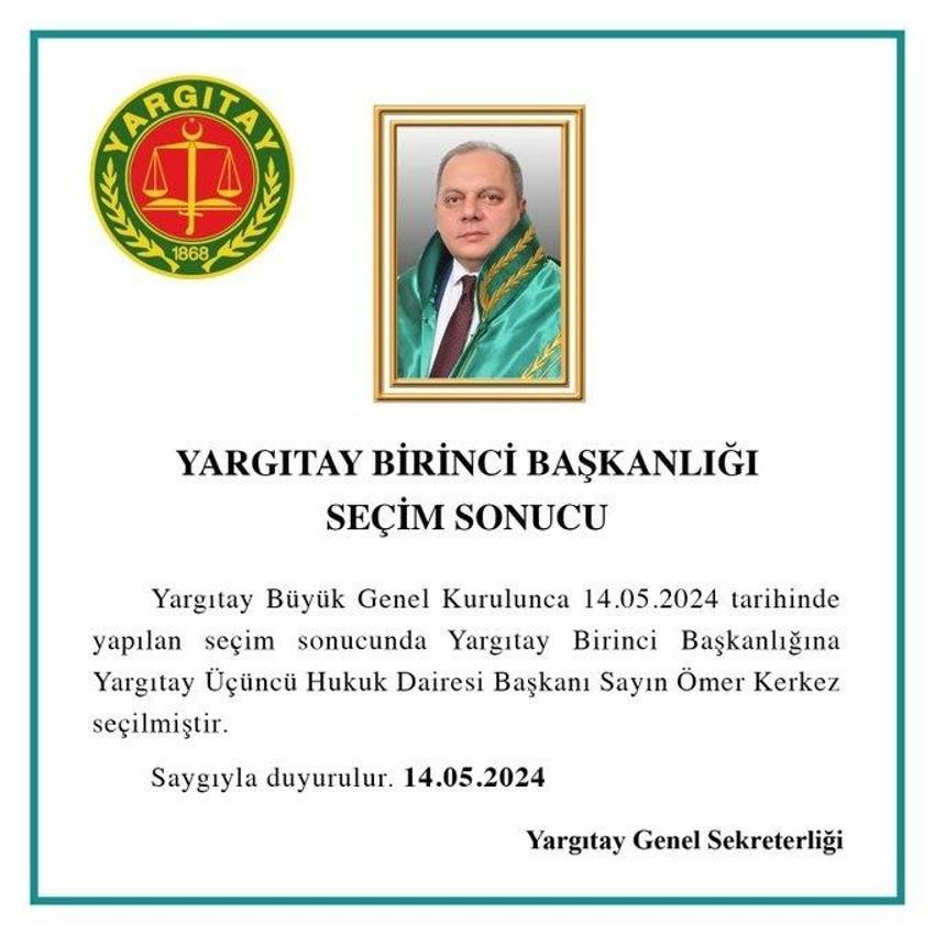 Yargıtay Başkanı Ömer Kerkez kimdir? Ömer Kerkez kaç yaşında, nerelidir?
