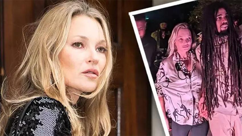 Kate Moss Türkiye'de! Kendinden 23 yaş küçük şarkıcıyla el ele görüntülendi