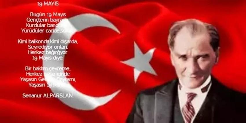 19 Mayıs şiirleri uzun kısa! 2,3,4,5,6 kıtalık ilkokul, ortaokul, lise için resimli, duygusal 19 Mayıs Atatürk'ü Anma, Gençlik ve Spor Bayramı Şiirleri