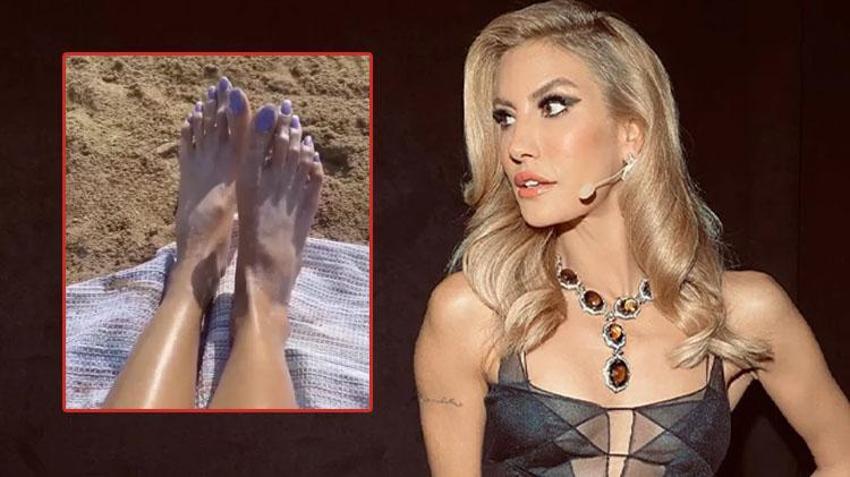 'Çağla Şıkel'in ayakları' görüntüsü şaşırtmıştı! Ünlü modelden cevap geldi