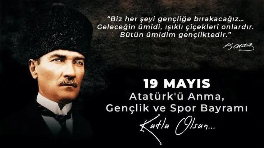 Bayraklı resimli 19 Mayıs mesajları: 105. yıla özel 19 Mayıs 1919 Atatürk'ü Anma Gençlik Spor Bayramı kutlama sözleri