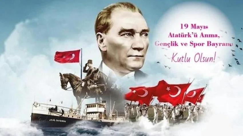 Bayraklı resimli 19 Mayıs mesajları: 105. yıla özel 19 Mayıs 1919 Atatürk'ü Anma Gençlik Spor Bayramı kutlama sözleri