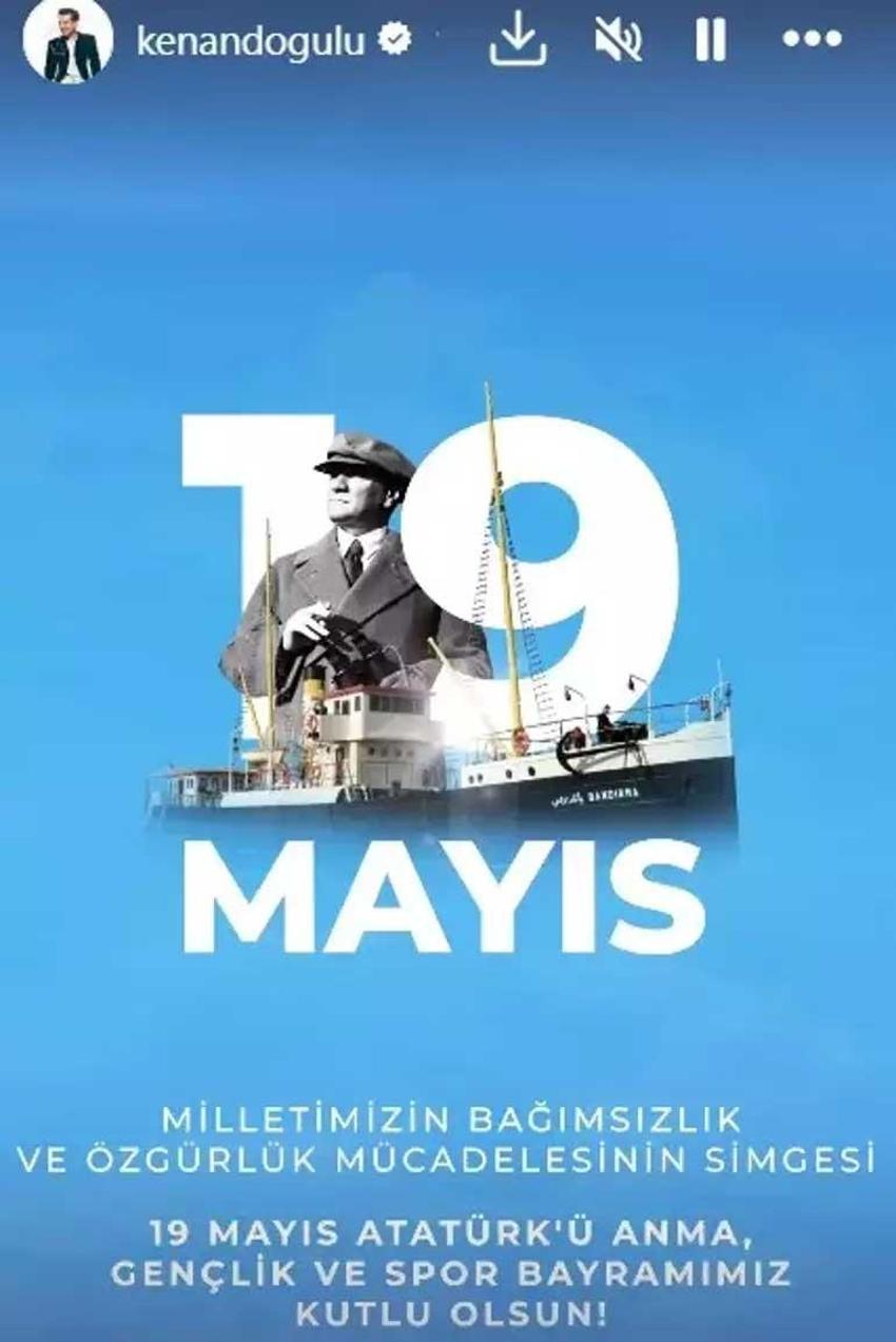 Ünlü isimlerden 19 Mayıs paylaşımları! 'Atamızın ışığında geleceğimiz size emanet gençler'