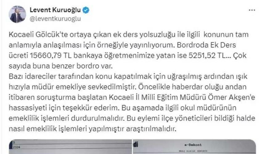 Okulda 4.5 milyonluk ek ders vurgunu! Öğretmenler aradaki farkı 4 yıl sonra fark etti